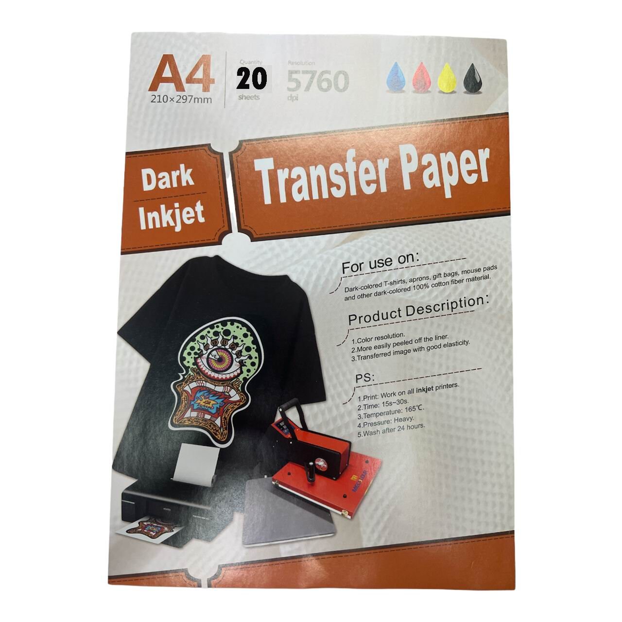black transfer paper for t shirts