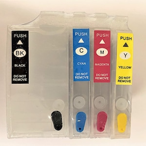 Empty Refillable for T252 #252 cartridges Workforce WF-7710 7720 7210 7220 Printers, refill with Dye, Pigment or Sublimation Ink