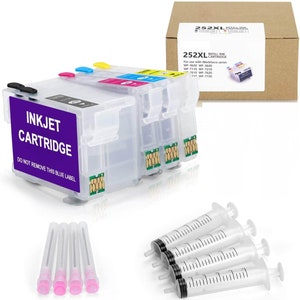 Empty Sublimation Ink Cartridges Refillable for WF-7110 7210 7610 7620 7710 7720 WF-3620 3640 Printers