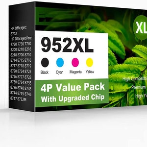 952XL Ink Cartridges Combo Pack Replacement for HP Officejet Pro 7740 8210 8710 8720 8740 8730 8715 8702 7720 8216 8725 8700 8200 Printer