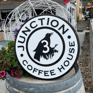 Custom Logo Sign, Market Sign. Custom 3D Logo Sign