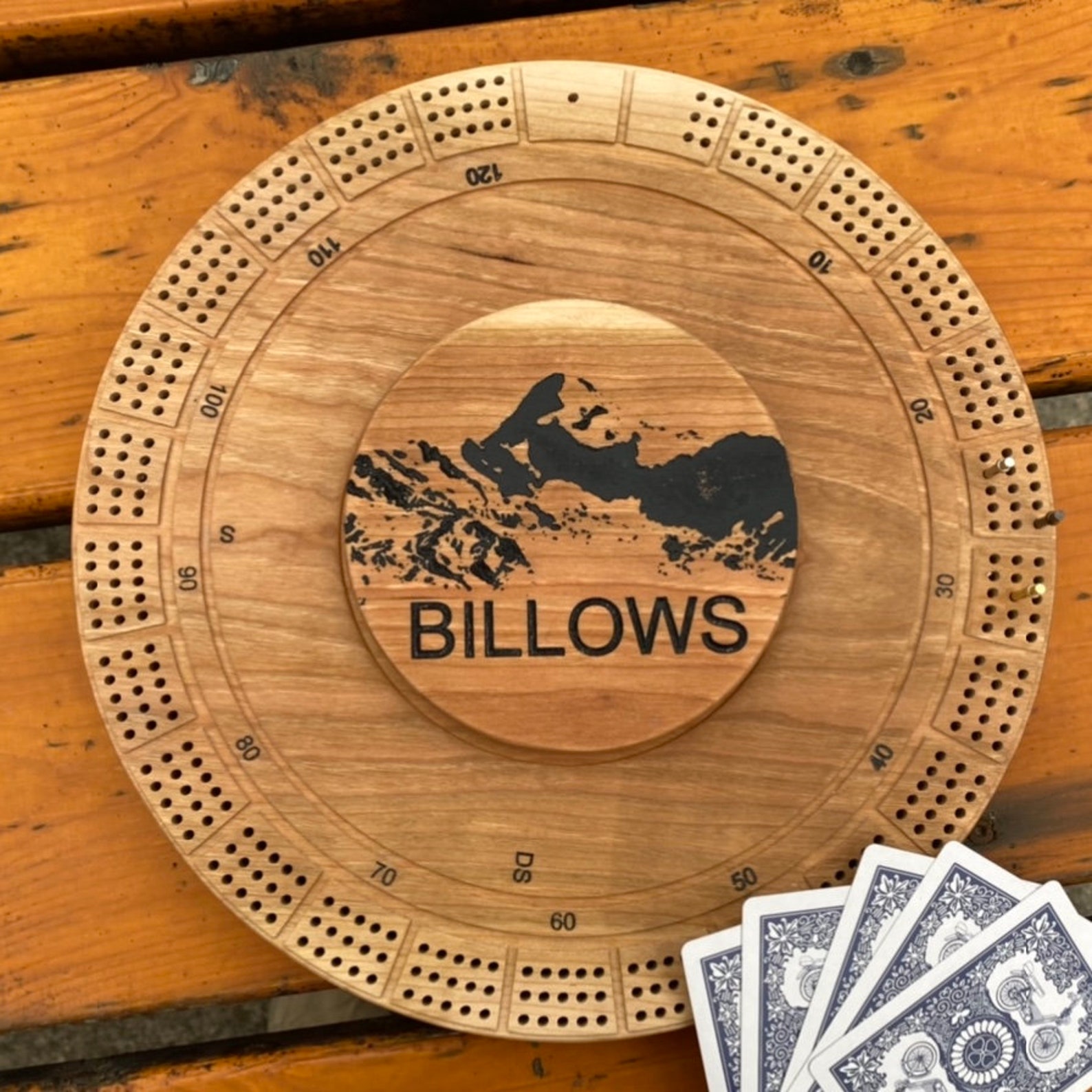 Custom / Personalized Round Crib Cribbage Board Etsy