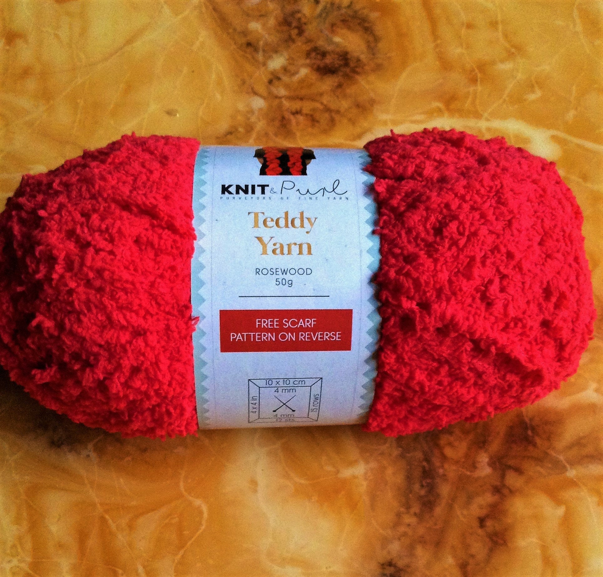 Teddy yarn/wool 50g Rosewood colour red/dark pink knitting Etsy