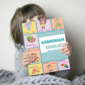 Armenian Childrens Book ( Armenian English First 100 Words Picture Book, Armenian Alphabet Picture Book, Learn to Write Armenian Alphabet