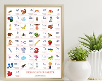 ukrainian alphabet etsy