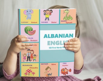 ALBANIAN Books for Children (Albanian English First 100 words Picture Book, Albanian Alphabet Picture Book, Albanian Letter Tracing book)