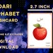 Dari Alphabet Flashcards With Pictures, Language Learning (digital ...