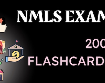 NMLS Exam Flashcards - Mortgage Loan Officer Exam 200+ Comprehensive Vocab Flashcards for easy learning and reference, NMLS MLO Exam Prep
