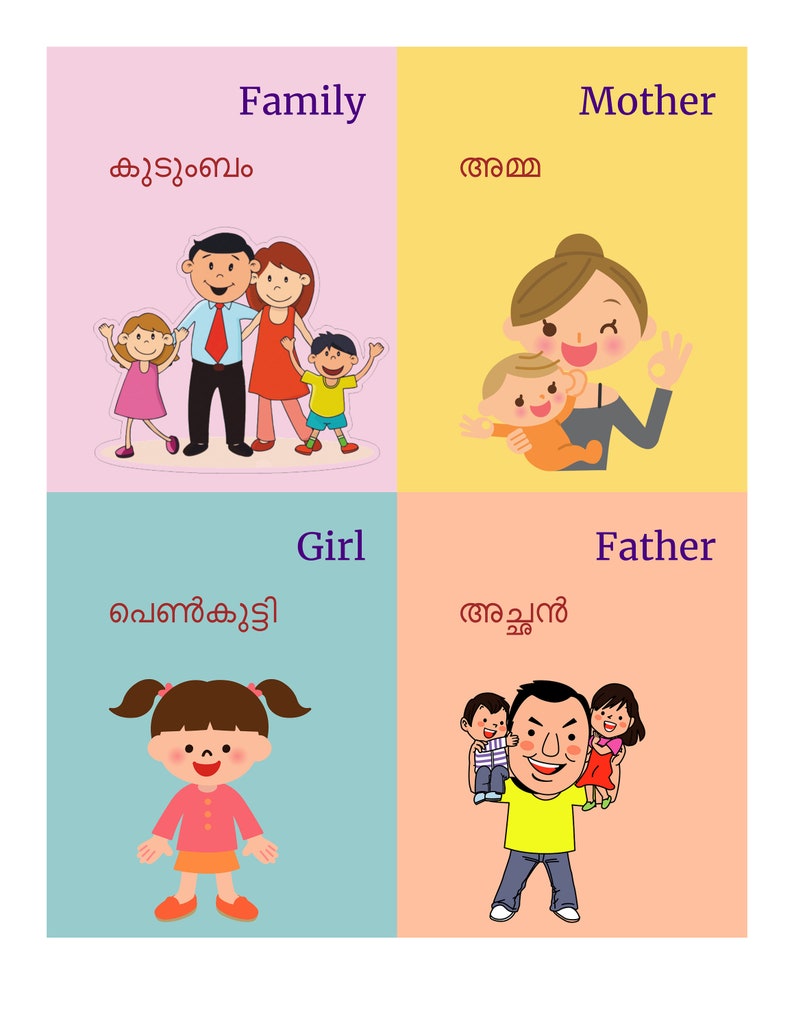 Malayalam Children's Book Malayalam Letter Tracing Book - Etsy