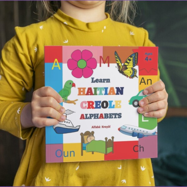 HAITIAN CREOLE Books for Children (  Creole Alphabet Picture Book, Creole Letter Tracing Book, Creole English 100 First words Picture Book)