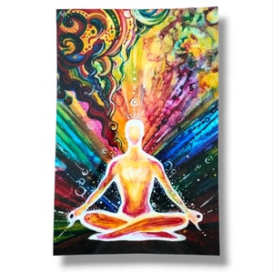 Poster artistico di cromoterapia – “Meditazione” – Arte murale energizzante