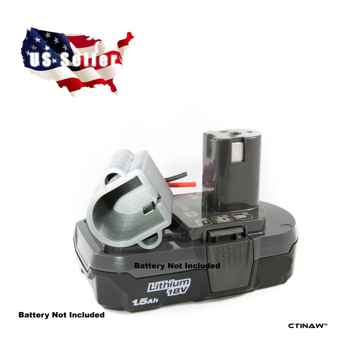Ryobi One 18V Liion Battery Adapter Socket with Soft Wires Etsy