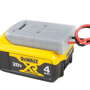 Dewalt 20V Li-ion Battery Adapter RC Robotics Power Output Connector DIY