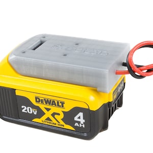 Dewalt 20V Li-ion Battery Adapter RC Robotics Power Output Connector DIY