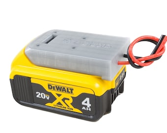 Dewalt 20V Li-ion Battery Adapter RC Robotics Power Output Connector DIY