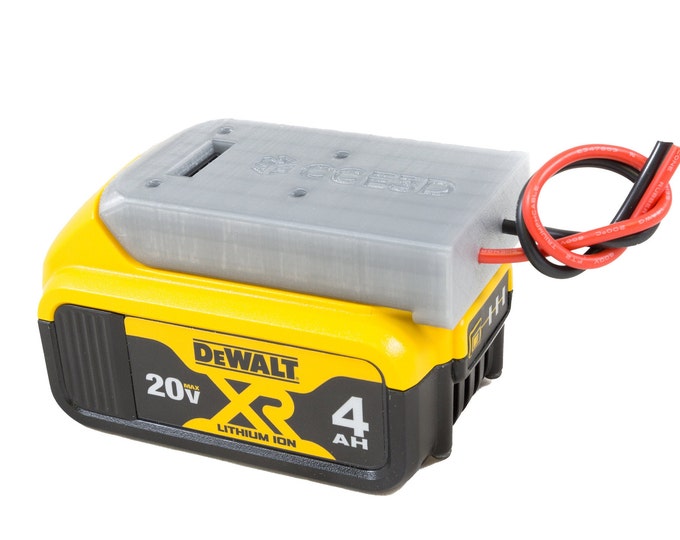 Dewalt 20V Li-ion Battery Adapter RC Robotics Power Output Connector DIY