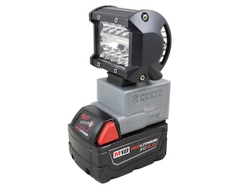 LED Work Light For Milwaukee M18, 2000 Lumens, Flood LED For Milwaukee 18V M18 Battery, Inspector, mechanic, camping