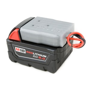 Milwaukee M18 Battery Adapter Power Dock With 14 AWG Soft Silicone Wires for 18V Power wheels DIY, Toys DIY