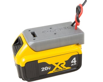 Dewalt 20V Battery Adapter For power wheels DIY 90 degree lead wires