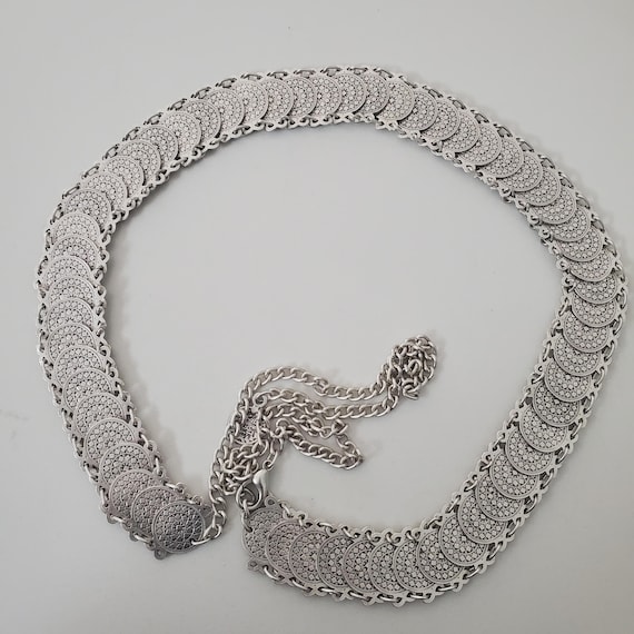 Vintage Kuchi Silver Plated Coin Belt: Ethnic Tribal Style  display picture 1