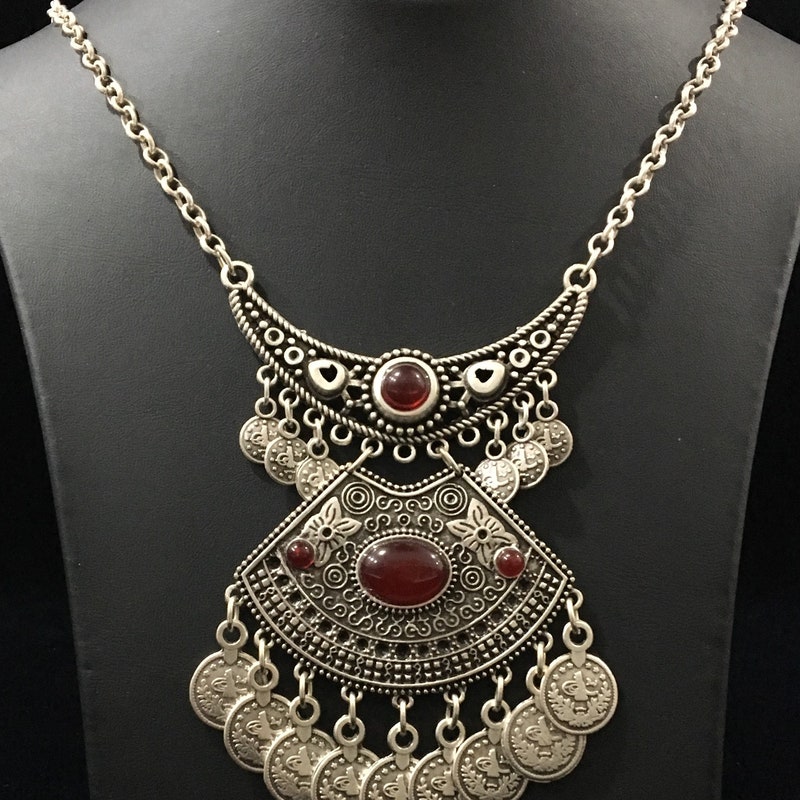 Tribal Long Oxidised Necklace for Women