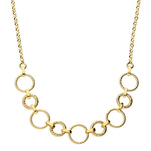 Gold plated Pretty Circle Necklace