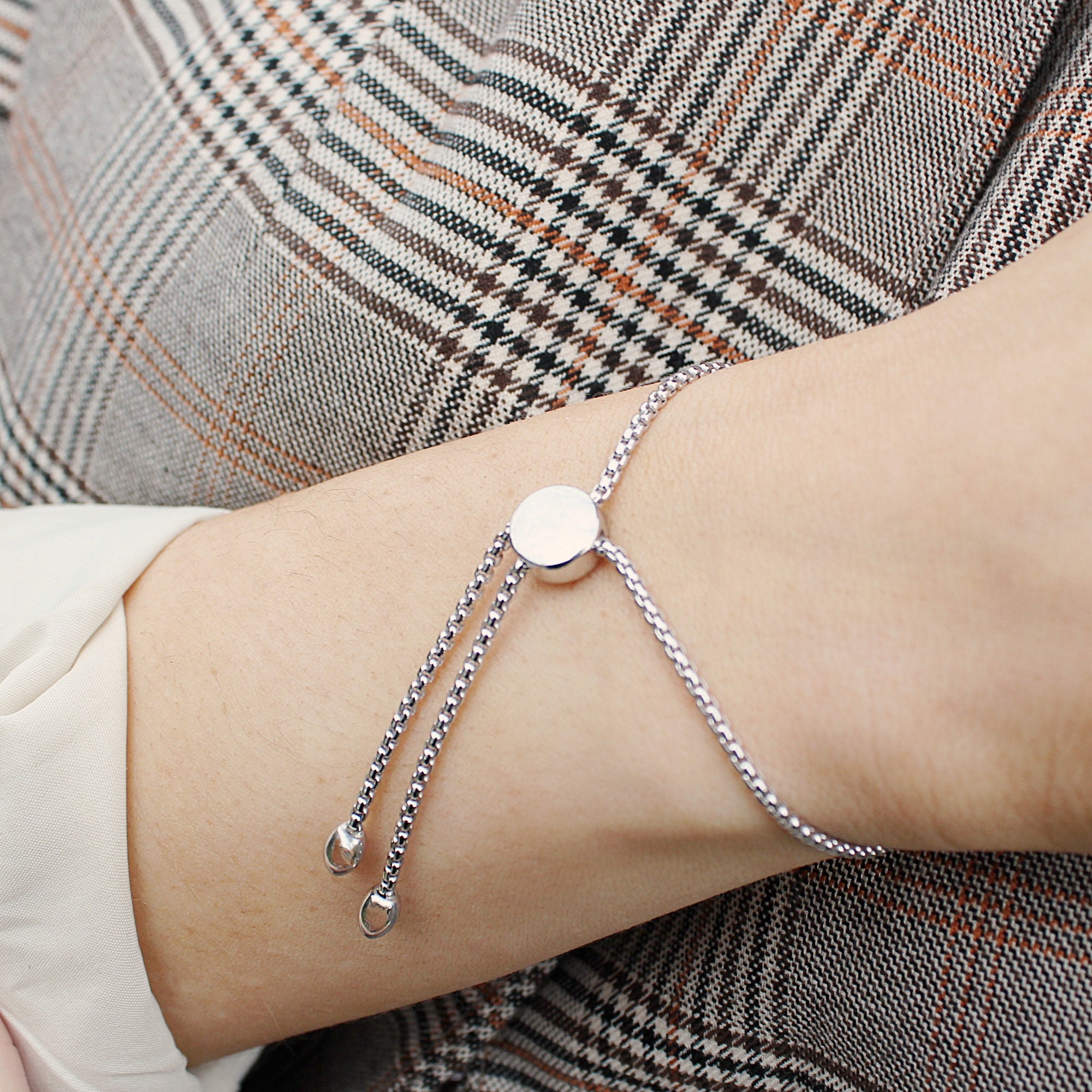 Sterling Silver Slider Bracelet Etsy Denmark