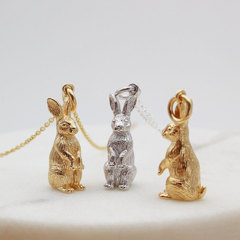 Rabbit Necklace - Etsy