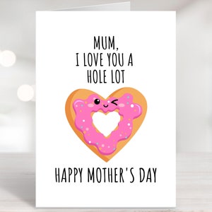 Tarjeta imprimible para el Día de la Madre, Mamá, Feliz Día de la Madre, Te amo, Mamá, Tarjeta de hijo, Tarjeta de hija, Postal para mamá, Tarjeta de dona