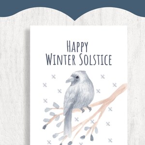 Printable Winter Solstice Cards, Yule Cards, Instant Download Winter ...