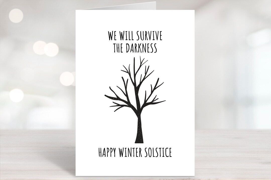 Printable Winter Solstice Cards Yule Cards Instant Download - Etsy