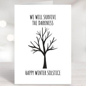 Printable Winter Solstice Cards Yule Cards Instant Download - Etsy