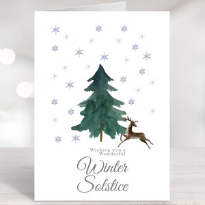 Printable Winter Solstice Cards, Yule Cards, Instant Download Winter ...