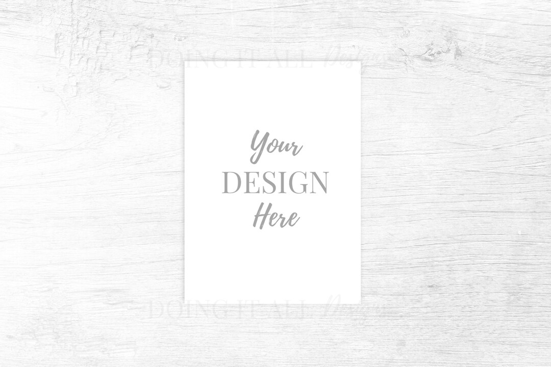 5x7 Wedding Invitation Mockup 5x7 Invitation and RSVP Card Etsy UK