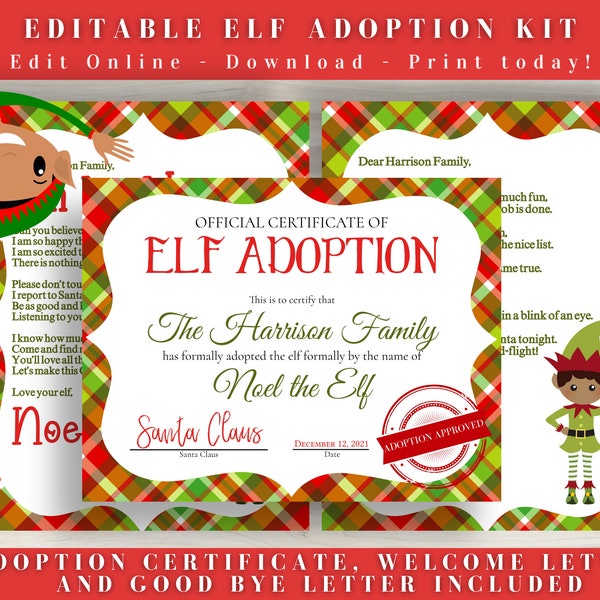 Elf Quarantine Letter - Etsy