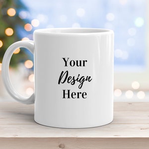 Mug Mockup, Christmas Mug Mockup, Coffee Mug Mockup, Blank Mug Mockup, Holiday Mug Mockup, 11 oz Mug Mockup, Mug Stock Photo