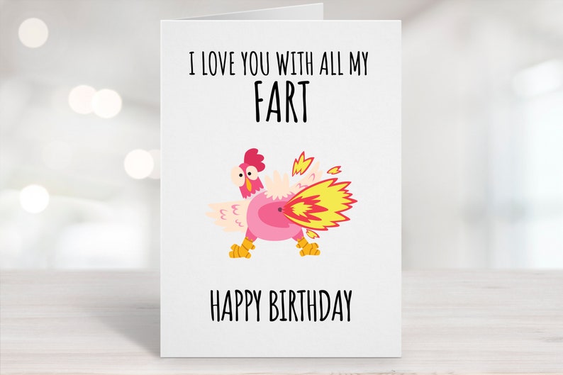 Printable Birthday Card Funny Birthday Card Rude Birthday - Etsy