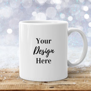Mug Mockup, Christmas Mug Mockup, Coffee Mug Mockup, White Mug Mockup, Blank Mug Mockup, Holiday Mug Mockup, Mug Stock Photo