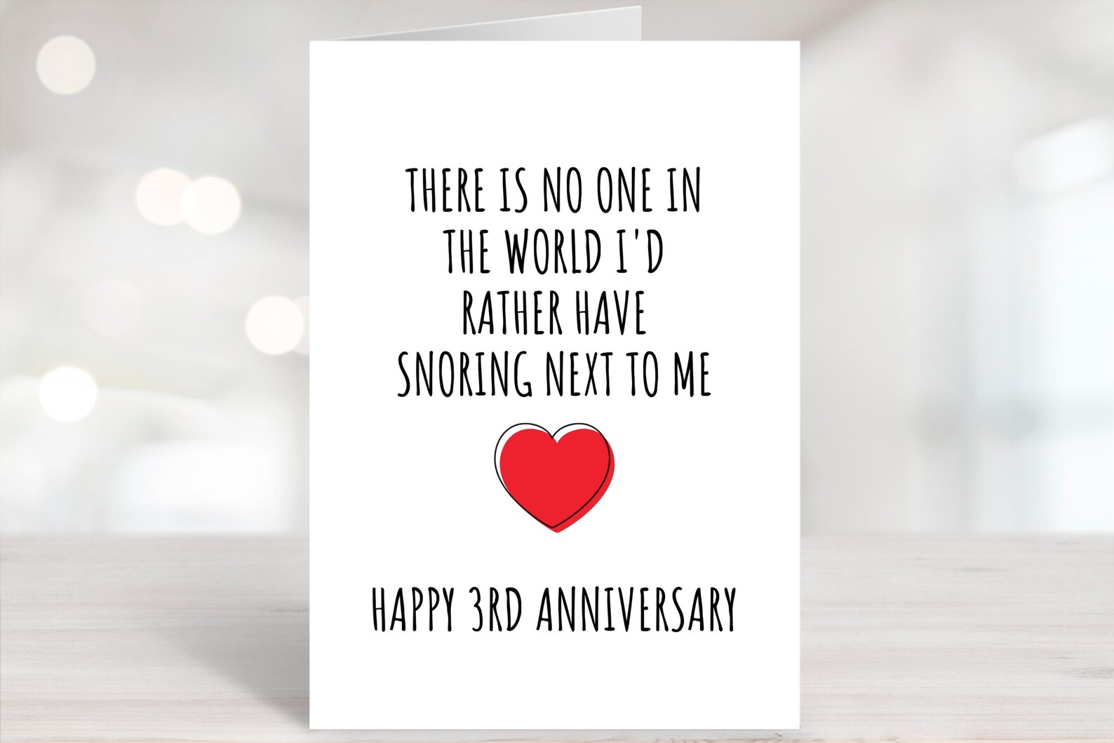 Printable Anniversary Card Funny 3rd Anniversary Card Three | Etsy