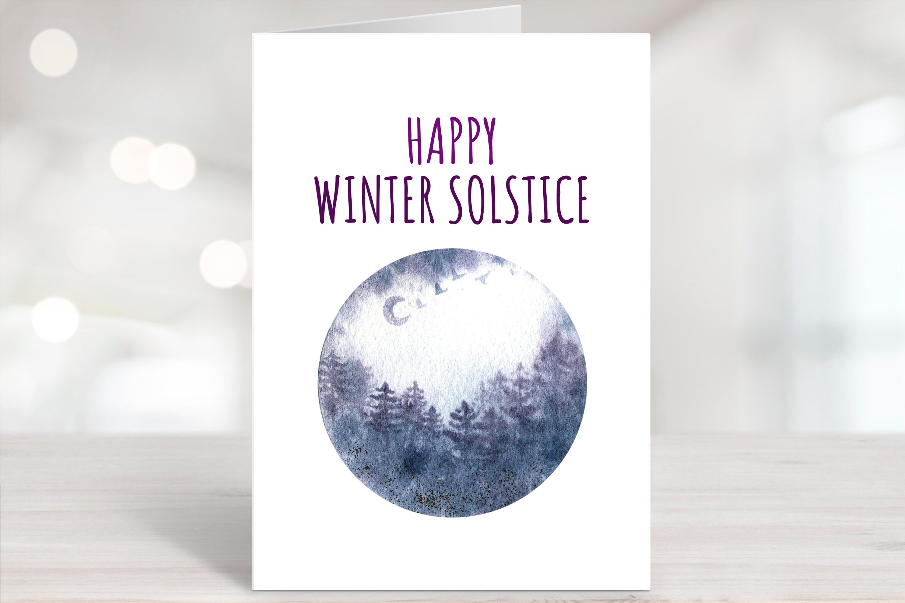 Printable Winter Solstice Cards Yule Cards Instant Download - Etsy