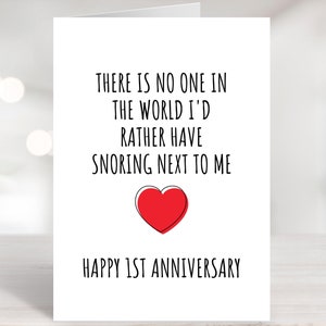Printable Anniversary Card Funny 1st Anniversary Card One - Etsy