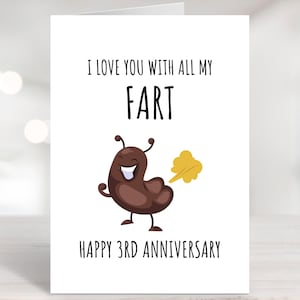 Printable Anniversary Card 3rd Anniversary Card 3 Year - Etsy