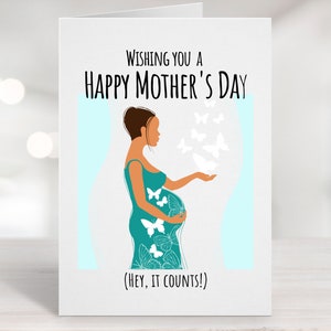 Printable First Mother&#39;s Day Card: Expecting Mom (Digital Download)