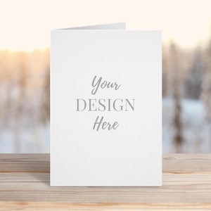5x7 Rustic Invitation Mockup, Christmas Card Mockup, Wedding Invitation Mockup, Stationery Mockup, White Card Mockup, Blank Card Mockup