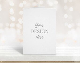 5x7 Invitation Mockup, Valentines day Card Mockup, Wedding Invitation Mockup, Stationery Mockup, White Card Mockup, Blank Card Mockup