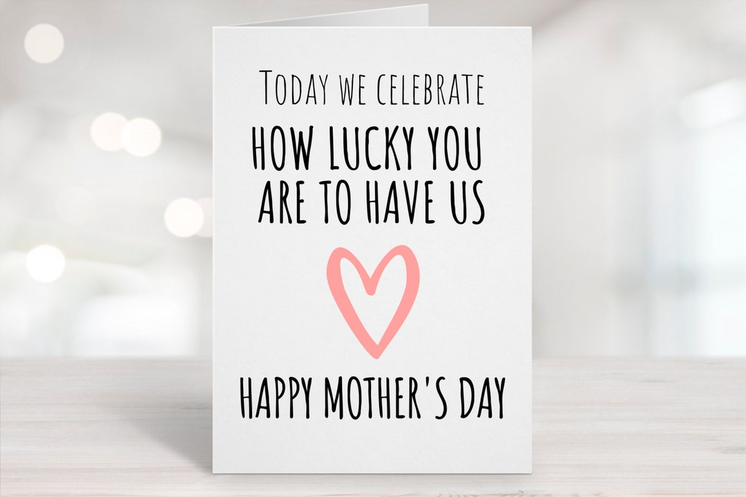Printable Funny Mother's Day Card, Printable Mom Card, Happy Mother's ...
