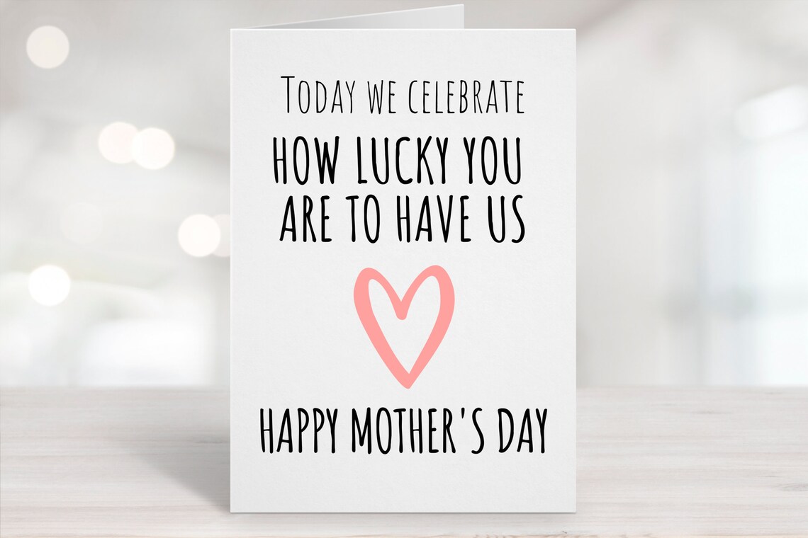 Printable Funny Mother's Day Card Printable Mom Card - Etsy