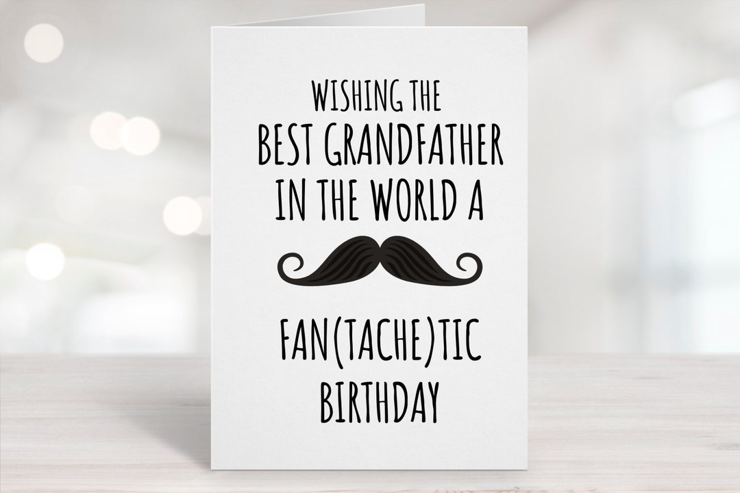 Printable Birthday Card Grandfather Birthday Card - Etsy