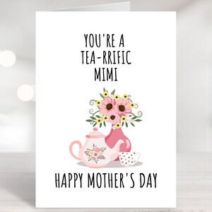 Tarjeta imprimible del Día de las Madres para MiMi, Regalo MiMi, Tarjeta de nieta, tarjeta de nieto, tarjeta de abuela, tarjeta de nieto