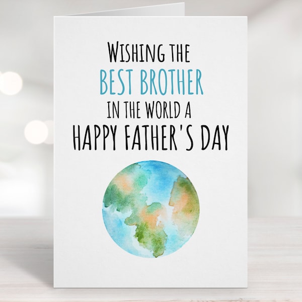 Brother Funny Fathers Day Card - Etsy